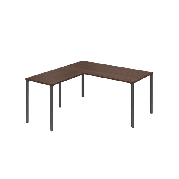 ESSY L-Shape workspace, 30x72 desk w/ 24x48 return - Beniia Wholesale