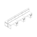 SQL Workstations, 30x60 Ethosmart Convertible Benching - Beniia Wholesale